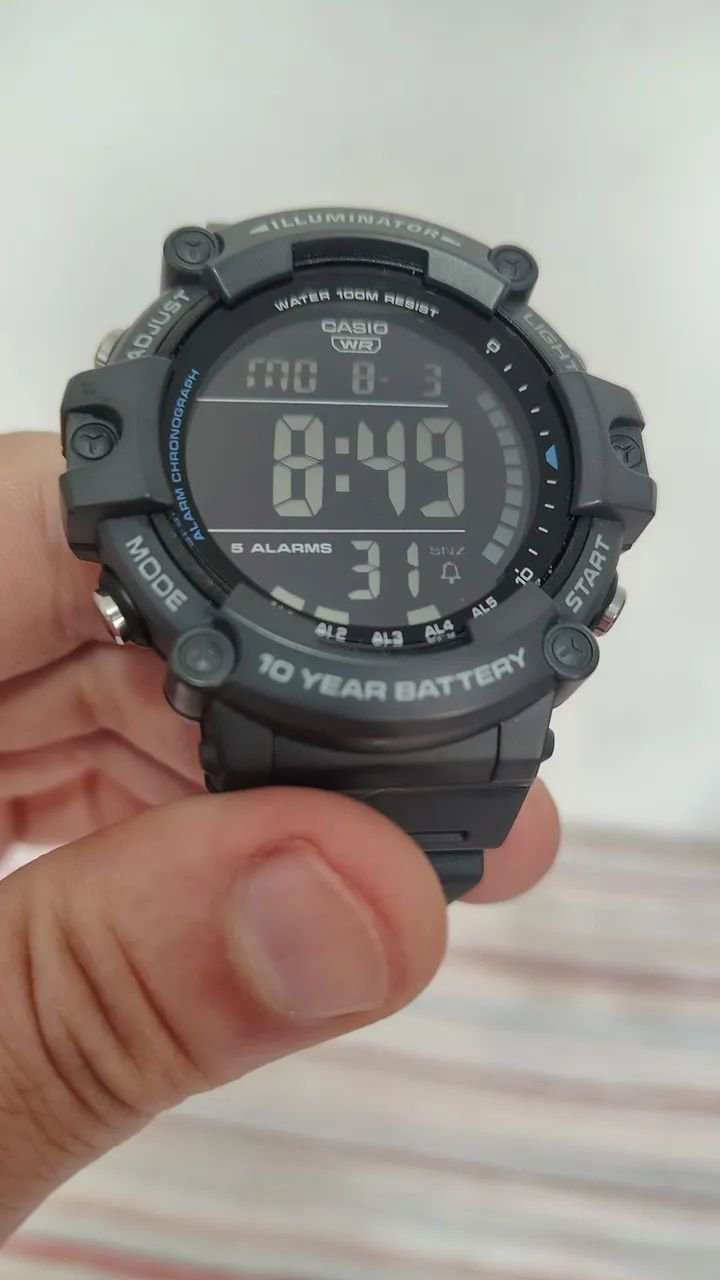 Relógio Casio Masculino Standard Ae-1500wh-8bvdf - Foto 5