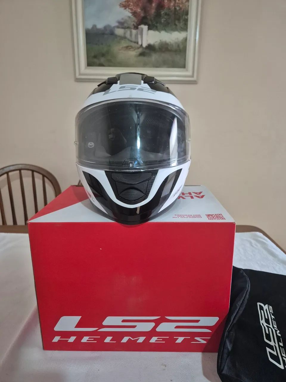 Capacete LS2 dimitry tam. 56 usado - Foto 4