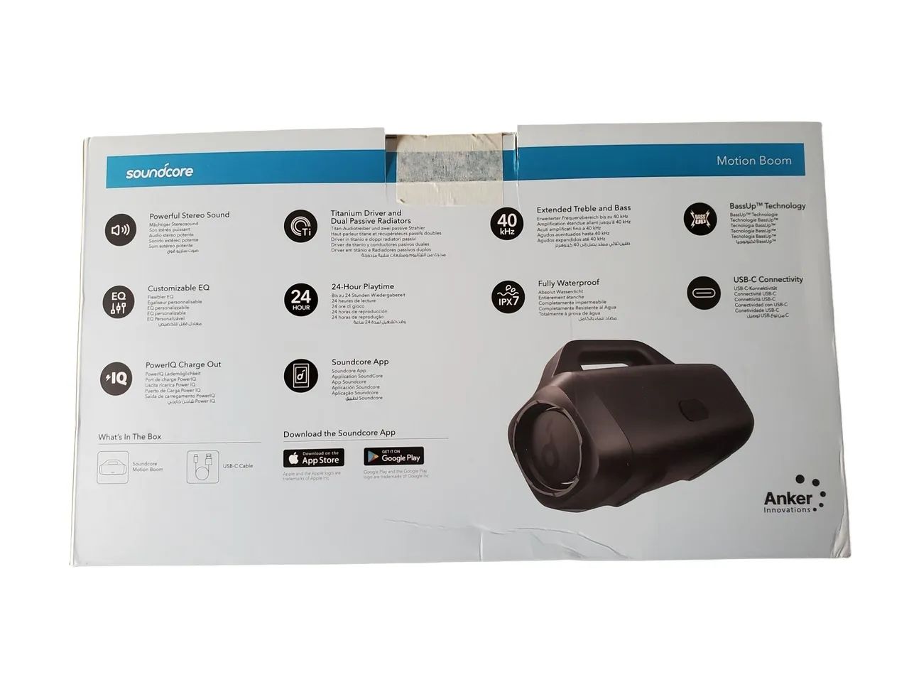 Som Bluetooth Anker Motion Boom 30 Watts RMS  - Foto 5