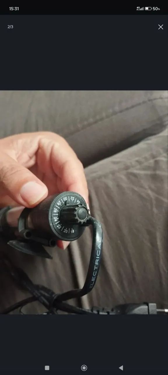 Aquecedor com termostato para aquário  - Foto 2