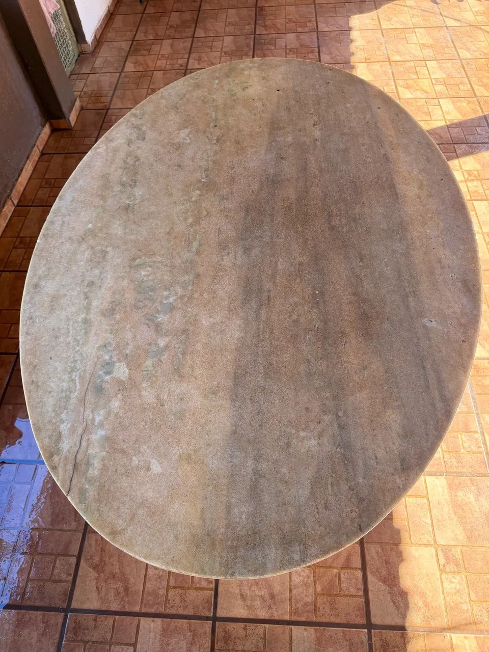 Mesa de mármore oval  - Foto 2