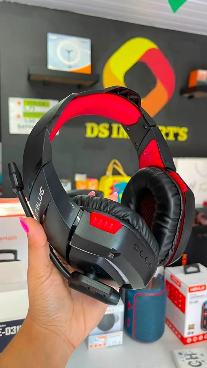 Headphone bluetooth game com led e microfone  - Foto 2