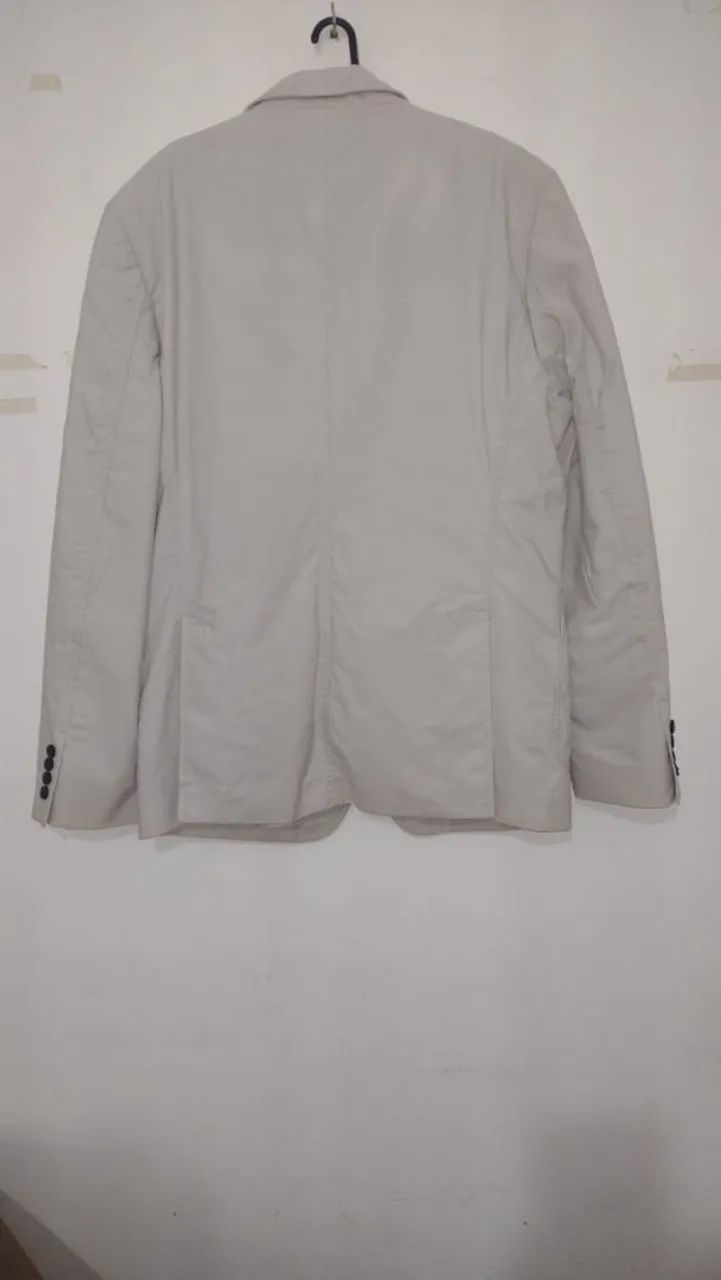 Blazer de Traje 100% Linho Bege Claro Zara - Foto 2
