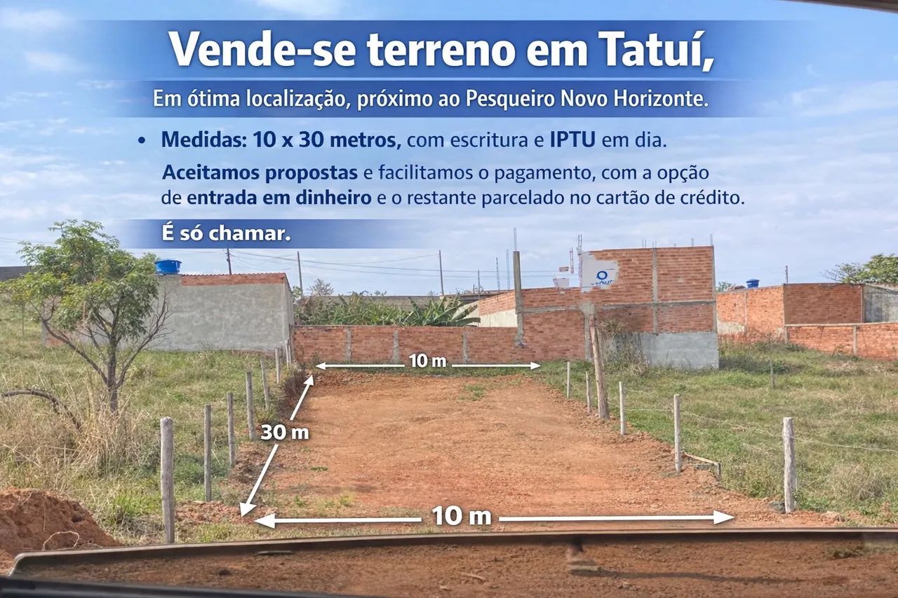 Vende-se terreno em Tatuí / R$ 100.000 avista  - Foto 2
