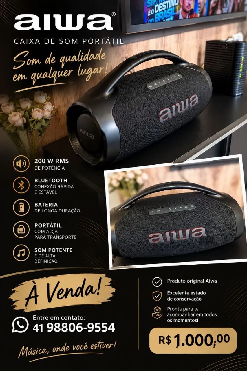 Caixa som Aiwa