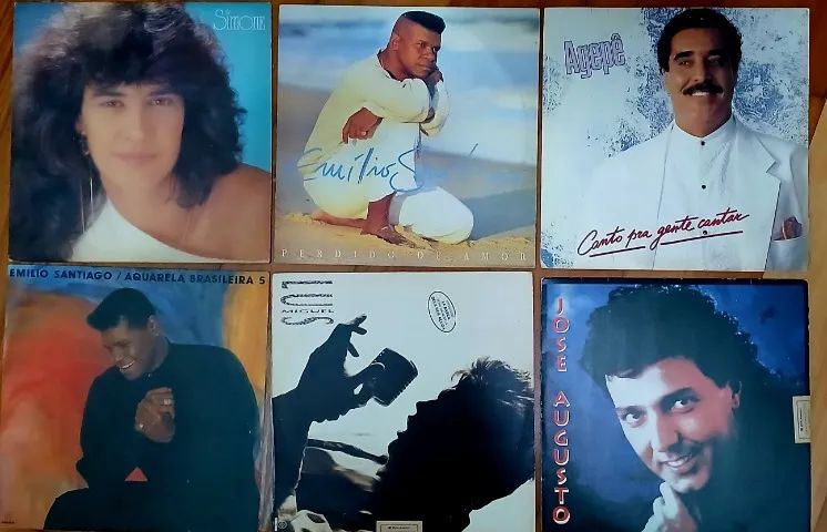 Lote Vinil 06 discos Nacional