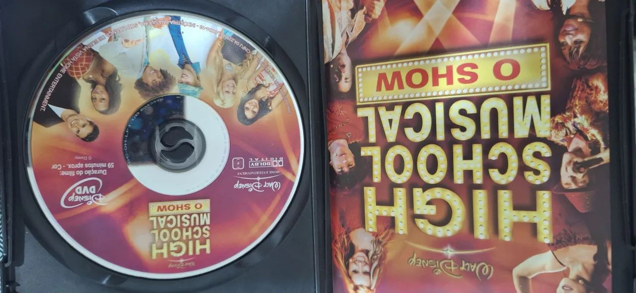 DVDS High School Musical 1/2 Versão Deluxe e Show 