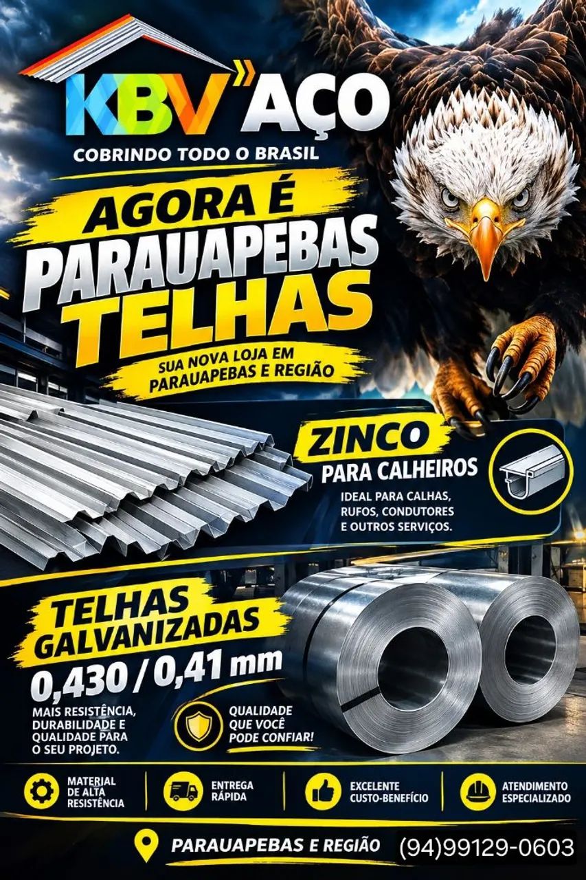 Telhas GALVANIZADAS e ONDULADAS