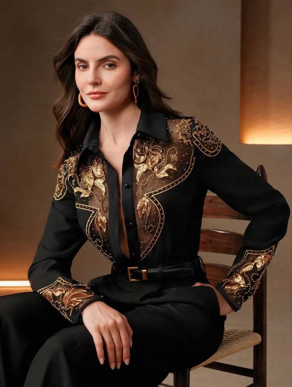 Conjunto preto e dourado prime - Foto 4