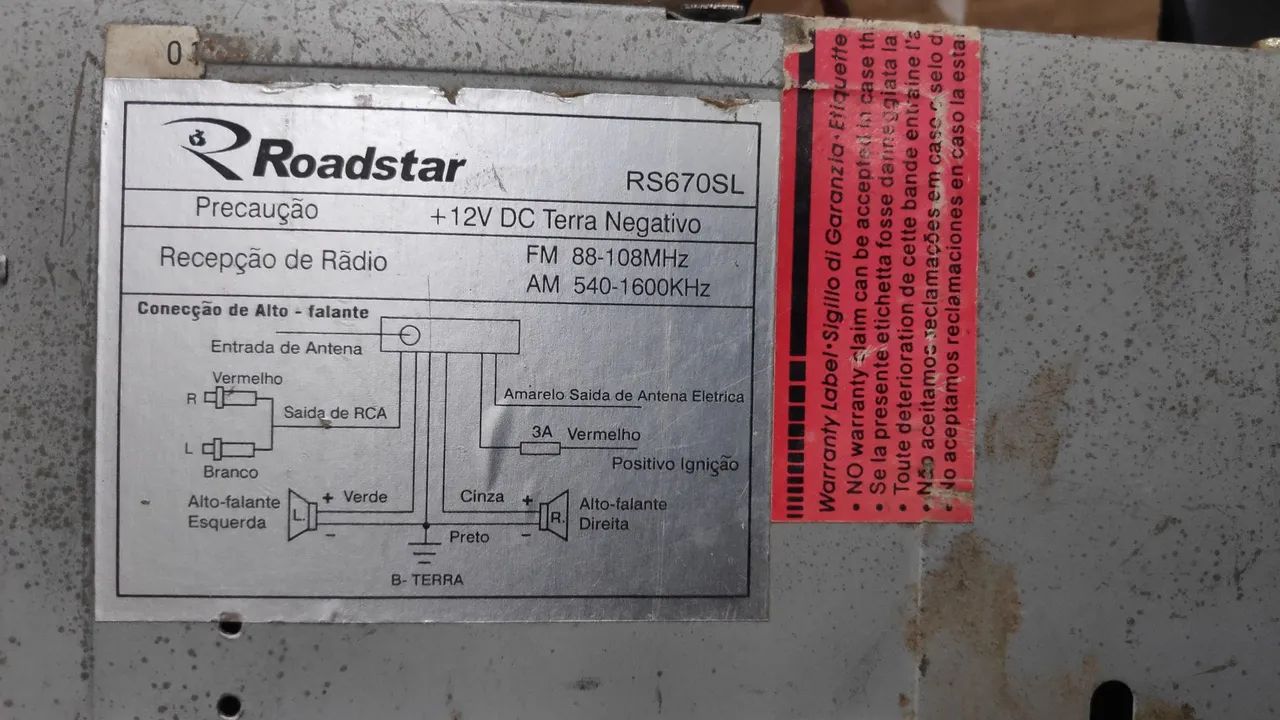 Rádio e Toca Fita Roadstar Funcionaodo perfeitamente  - Foto 2