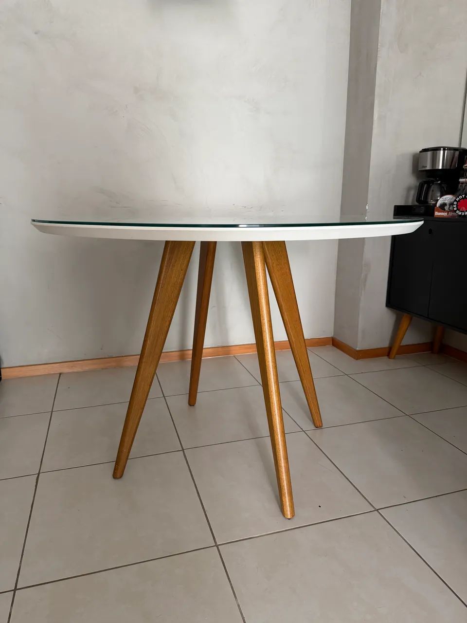Mesa de Jantar com Tampo de vidro - Foto 2
