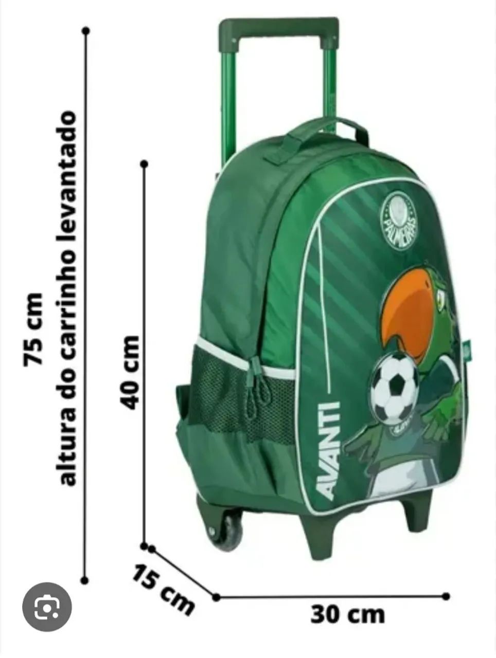 Mala escolar do Palmeiras kit 3 peças  - Foto 2