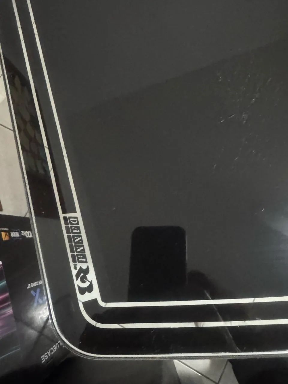Mesa de Vidro Preta Escritório  - Foto 4