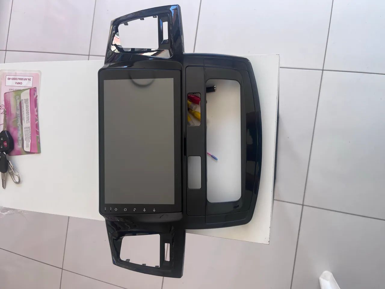 Central multimídia 9 polegadas com moldura. Toyota Hilux 2012 a 2015 - Foto 2