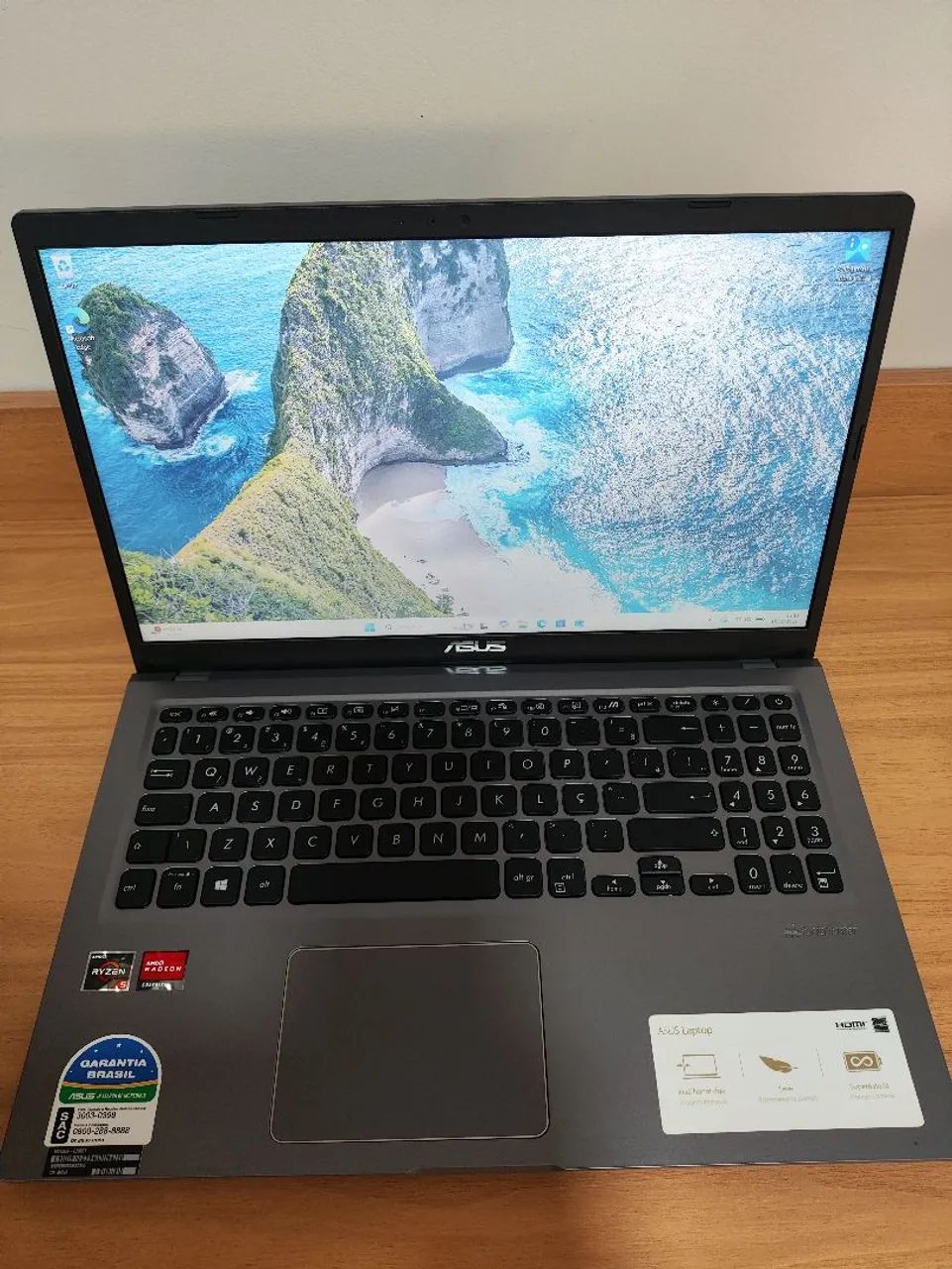 NOTEBOOK ASUS RYZEN 5 - 8GB RAM - SSD 256GB - Foto 2