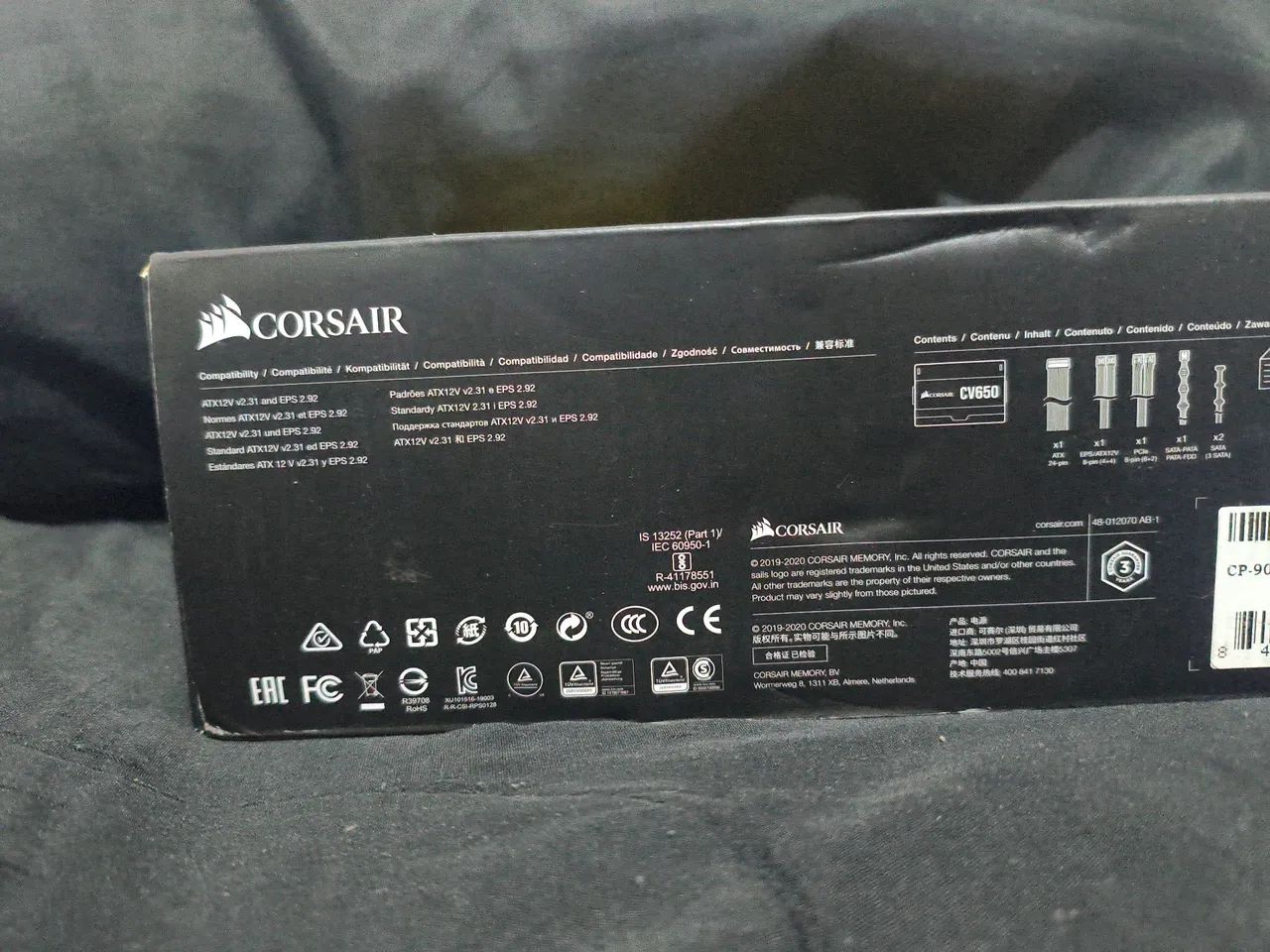 Fonte de pc Corsair cv650 - Foto 2