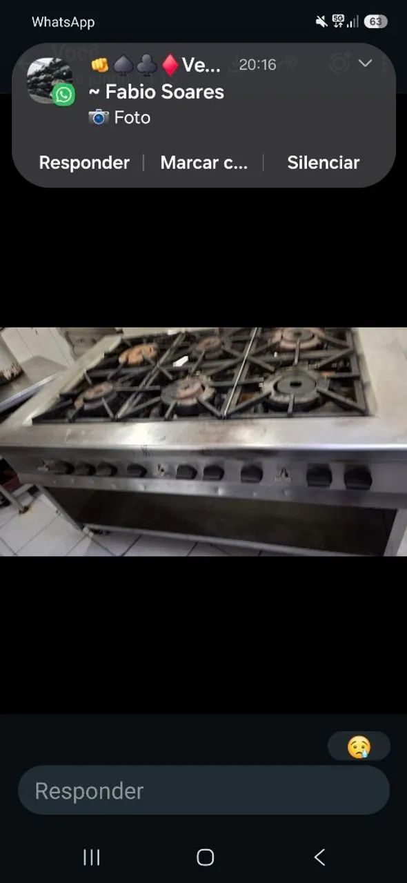 Fogao industrial 6 bocas inox  - Foto 3