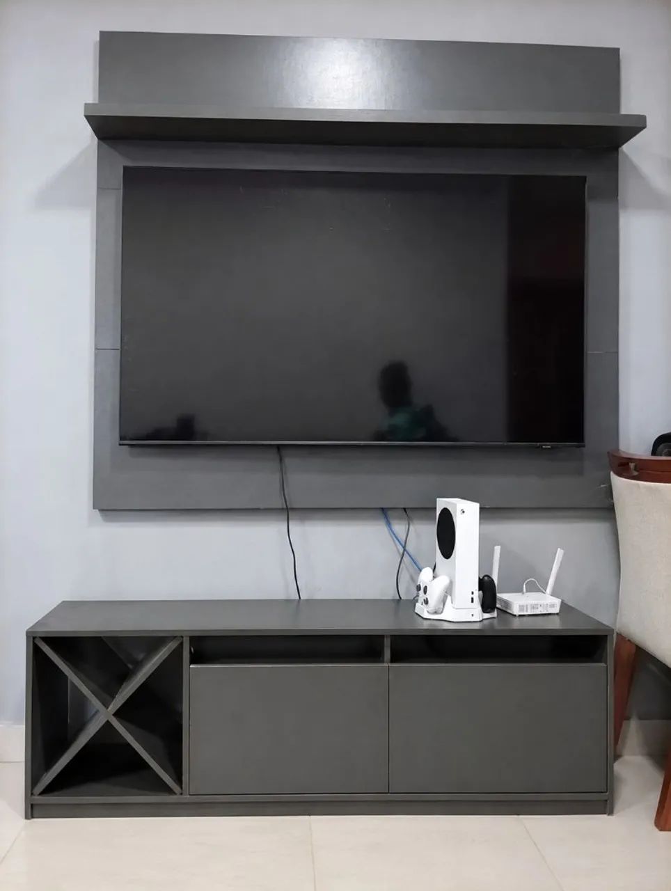 Painel TV com rack 