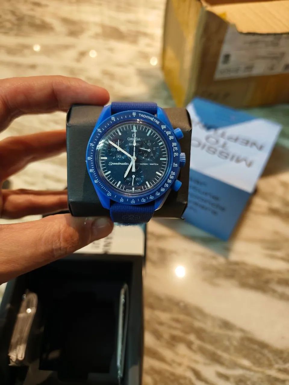 Relógio Omega Swatch Mission to Neptune  - Foto 2