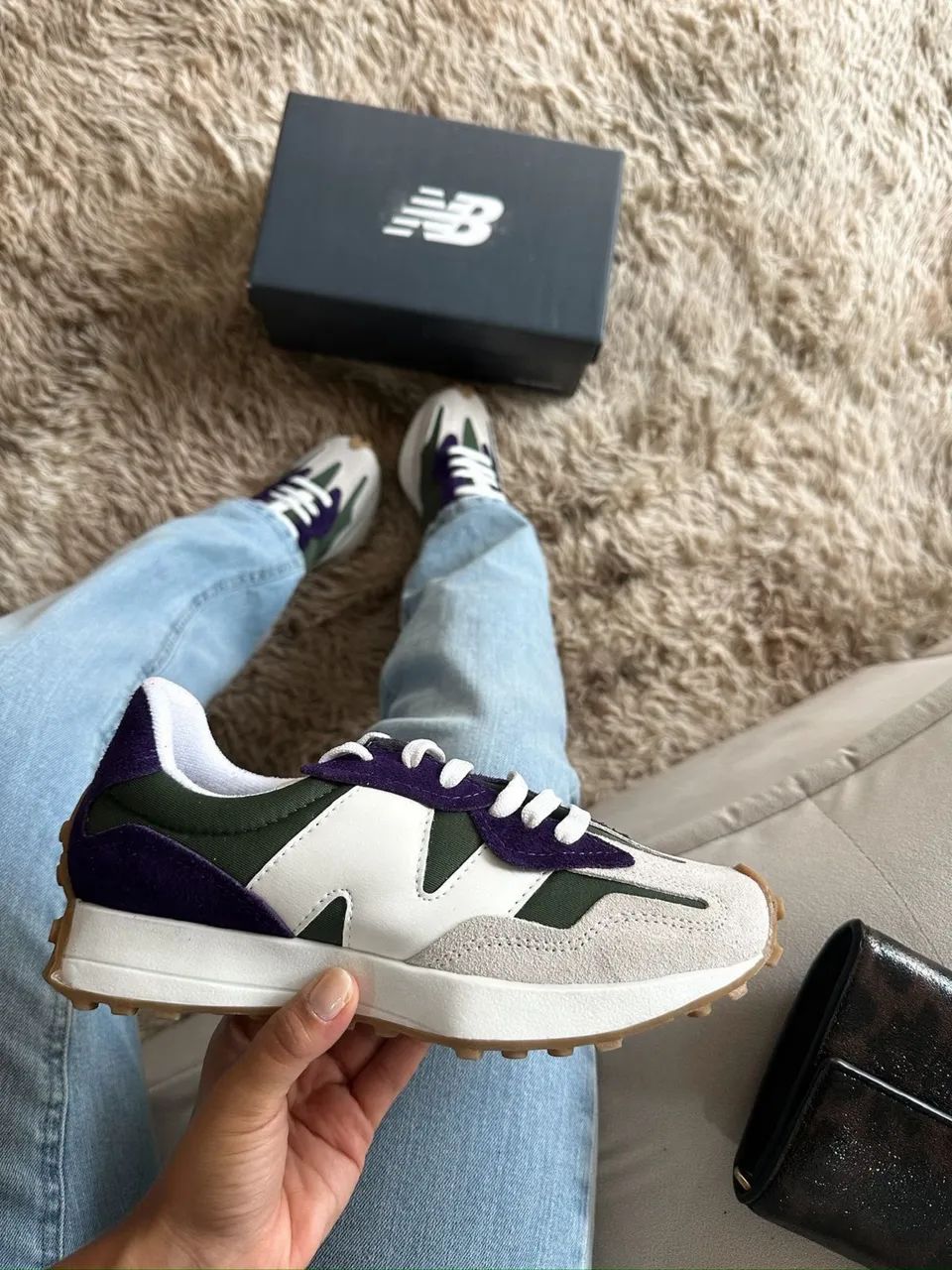 New Balance 327 couro legitimo - Foto 3