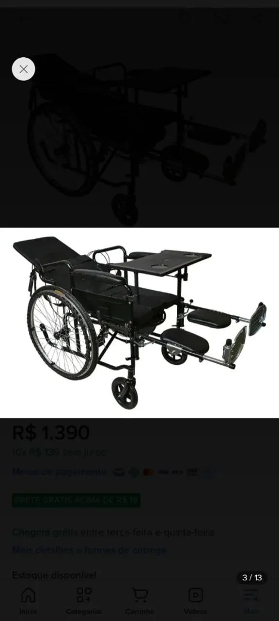 Cadeira rodas  - Foto 3
