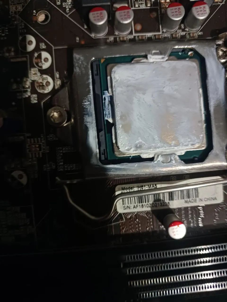 Placa mãe IH61-MA5 + processador Intel core3 + Air cooler Intel. - Foto 2