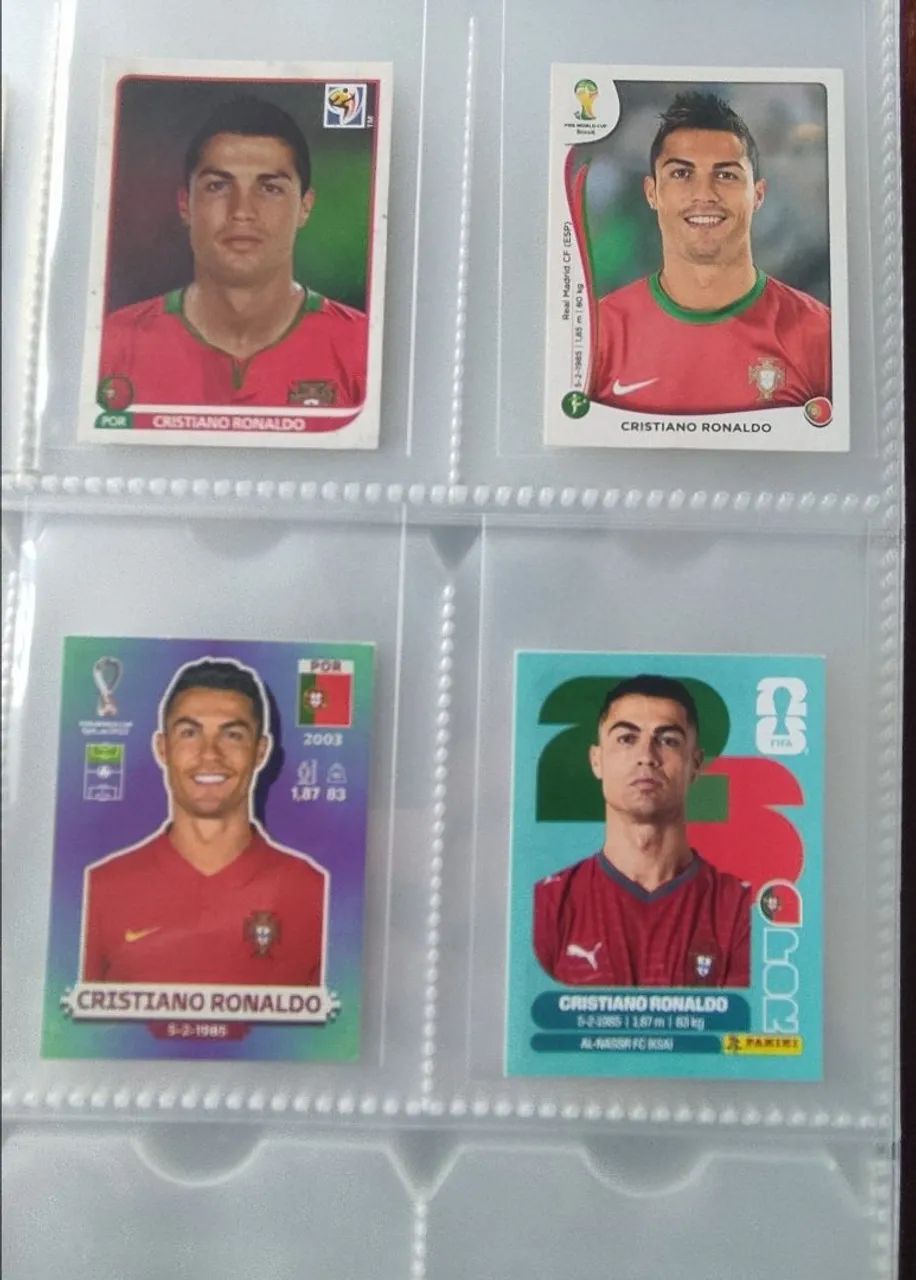Lote 6 figurinhas Cristiano Ronaldo CR7 - Foto 5