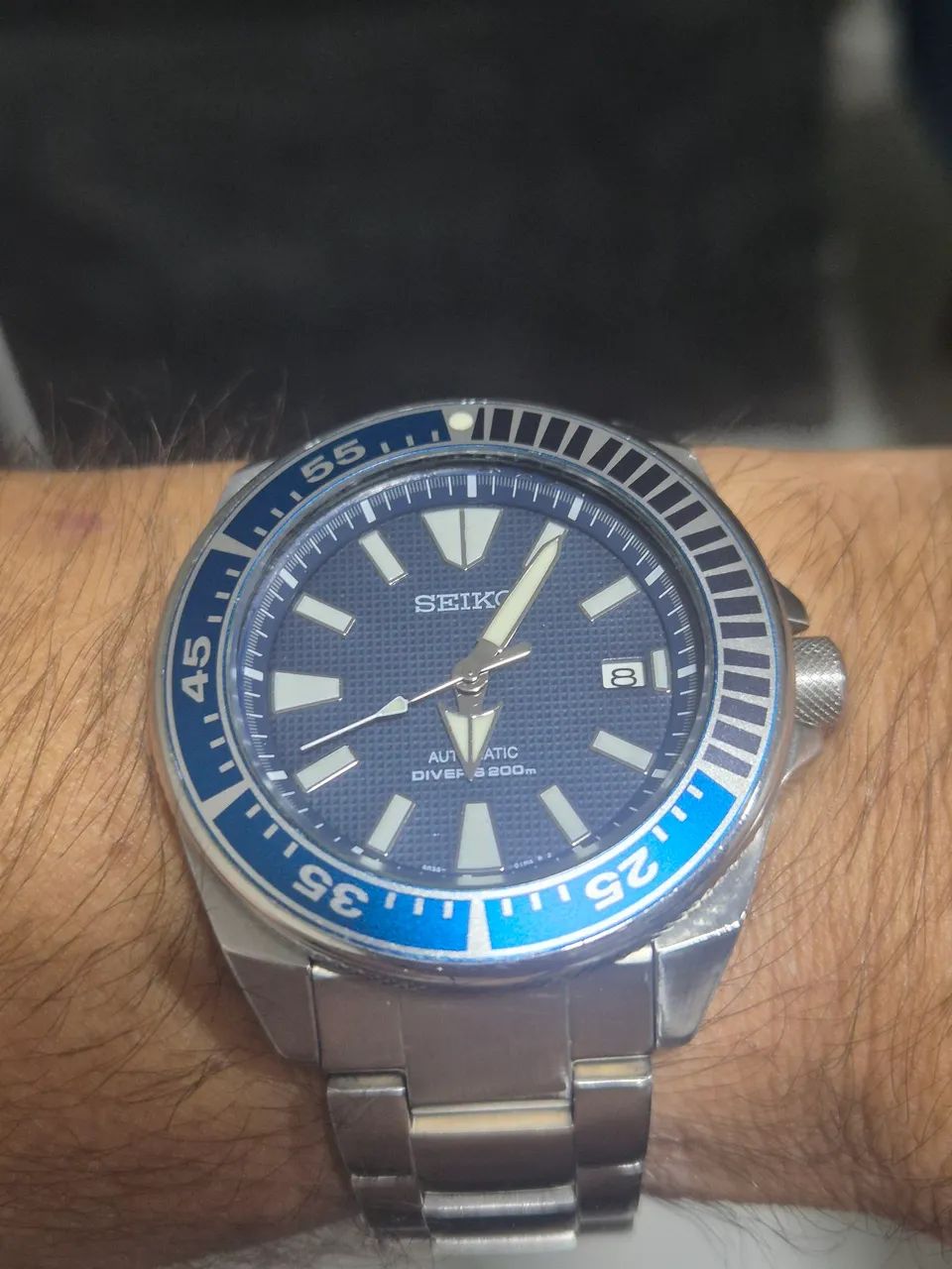 Relógio SEIKO PROSPEX SAMURAI  AUTOMÁTICO  200 METROS    -   FUNCIONANDO PERFEITAMENTE - Foto 4