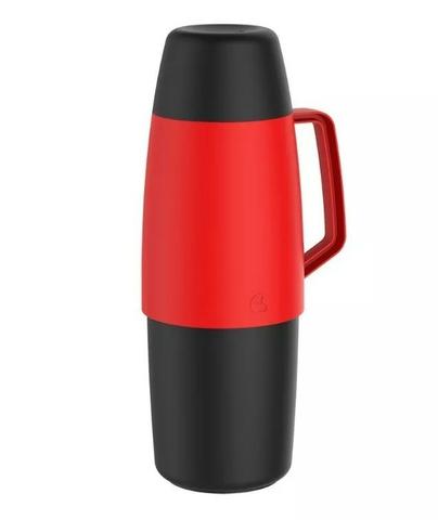 Garrafa Térmica Soprano Lótus - 1Litro ? Cores: Azul/Vermelho/Preta