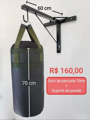 Saco de pancada + Suporte de parede