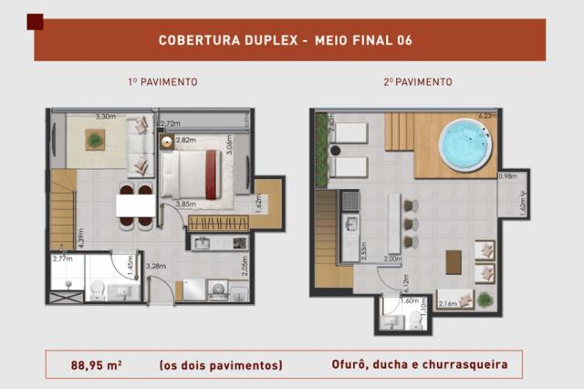 Prático e moderno - Cobertura Duplex 1 Quarto - LIV - Foto 13