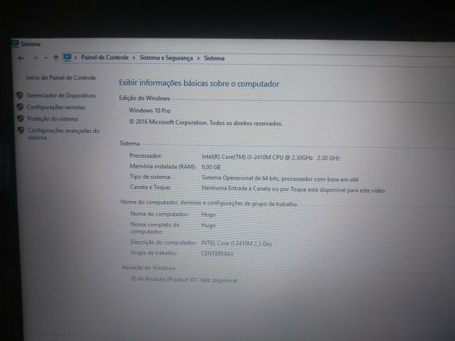 Notebook Asus i5, 6Gb memória - Foto 3