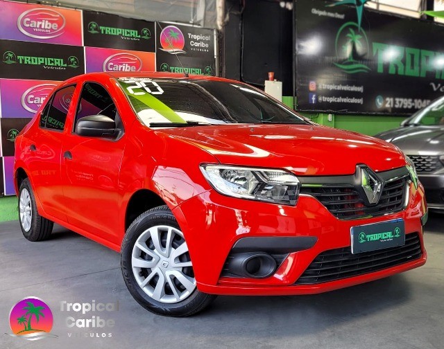 RENAULT LOGAN LIFE 1.0 FLEX MANUAL VERMELHA 2020
