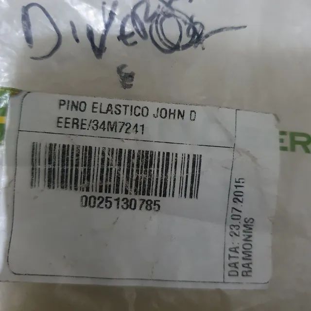 Trator havester John deere pino elástico novo original 34M7241