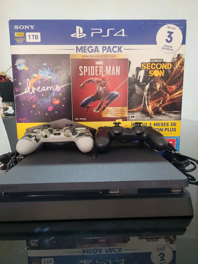 Porta jogos PS3/PS4/PS5 Spiderman (40 jogos e 2 controles)