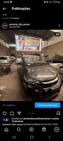 Sucata honda fit cvt 2020  - Foto 2