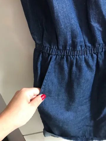 (Tam: M) Macaquinho Jeans  - Foto 4