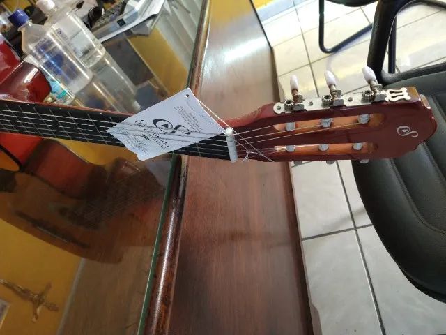 vendo violao giannini eletroacustico com capa, NOVO - Foto 4