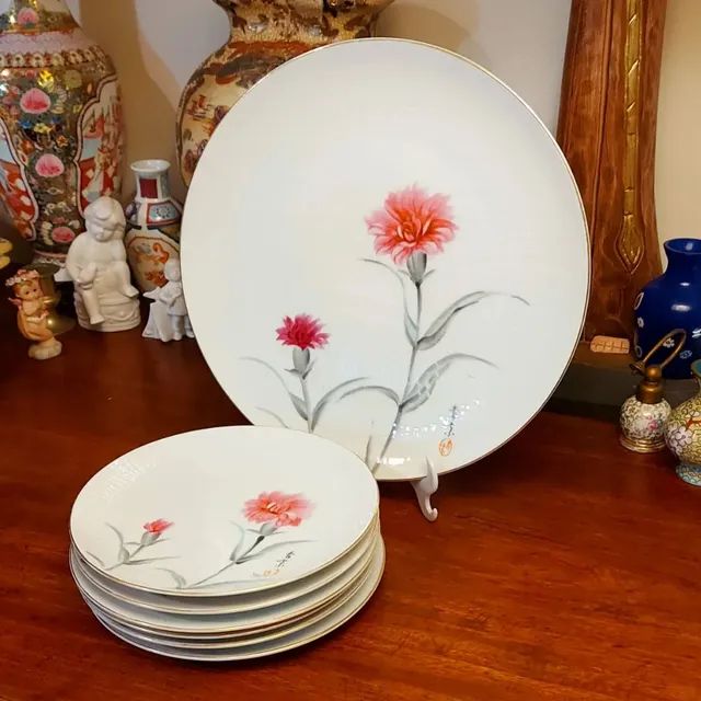 Conjunto de sobremesas em porcelana japonesa  - Foto 3