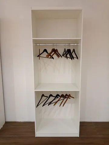 CABIDEIRO DUPLO COM MALEIRO MDF 