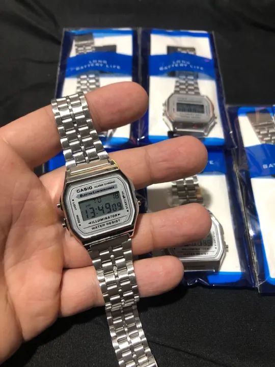 Relógio Casio Digital Masculino Prata - Foto 3