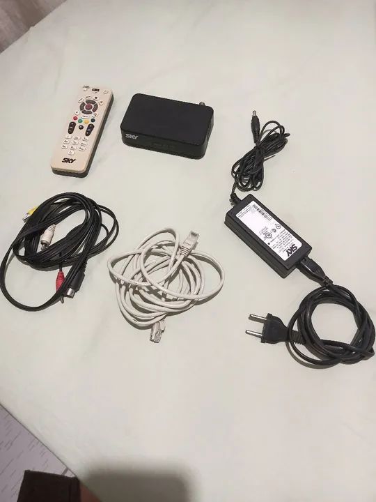 KIT RECEPTOR SKY E ANTENA COMPLETO