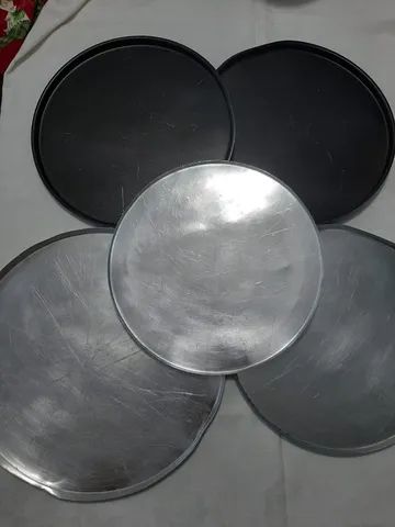 Kit com 5 formas para pizza