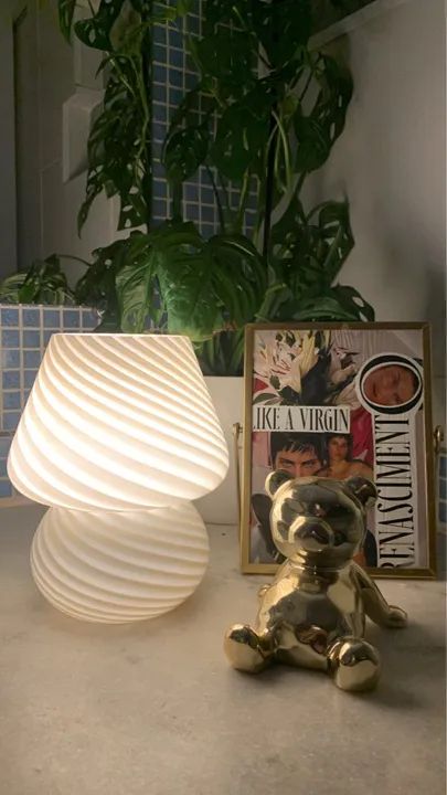 Dois Abajur de Mesa Decorativo em Estilo Vintage