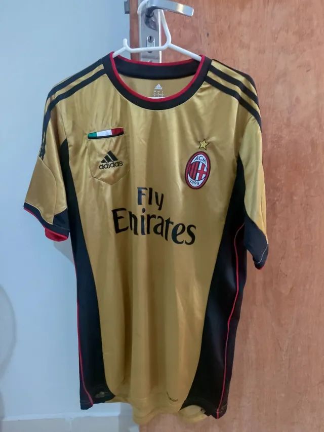 Camisa do AC Milan Dourada 2013/2014