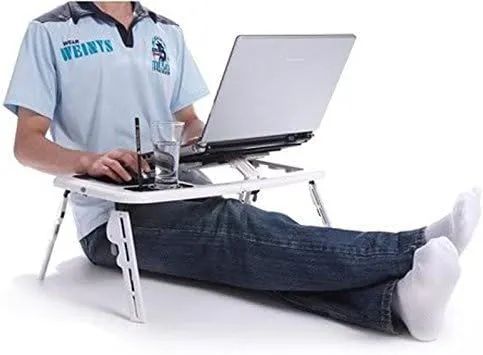 Mesa dobrável para notebook - Ideal para trabalho e estudo - Foto 4