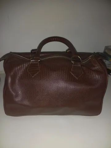 BOLSA BAU EM COURO LEGITIMO - Foto 3