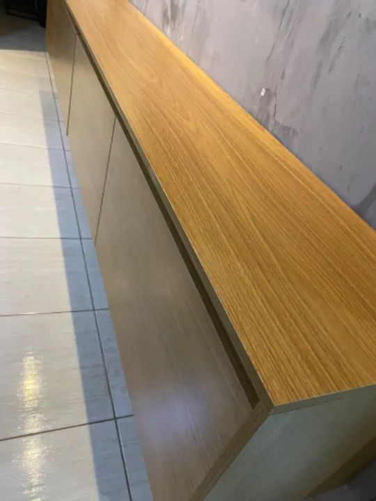 Rack de parede 2,70m Louro Freijó  - Foto 4