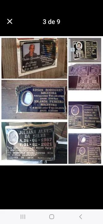 Placas de túmulos  - Foto 3