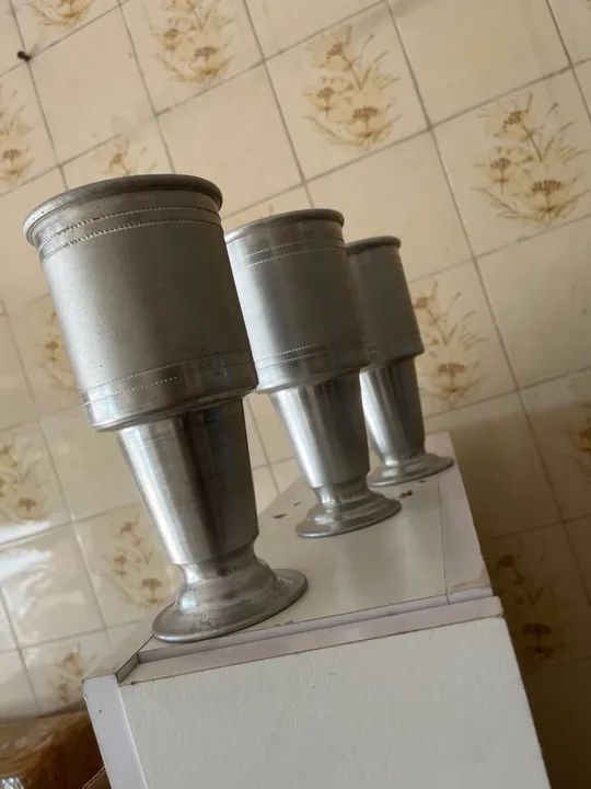 Conjunto de copos tulipa de alumínio - Foto 4